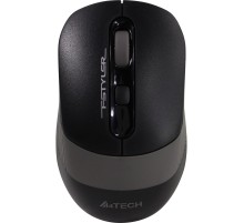 A-4Tech Мышь Fstyler FG10S черный/серый оптическая (2000dpi) беспроводная USB [1204030]
