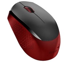 Genius Мышь NX-8000S Red { Беспроводная, бесшумная, 3 кнопки, для правой/левой руки. Сенсор Blue Eye. Частота 2.4 GHz} [31030025401]