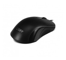 CBR CM 105 Black, Мышь проводная, оптическая, USB, 1200 dpi, 3 кнопки и колесо прокрутки, длина кабеля 1,8 м, цвет чёрный
