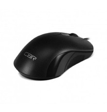 CBR CM 105 Black, Мышь проводная, оптическая, USB, 1200 dpi, 3 кнопки и колесо прокрутки, длина кабеля 1,8 м, цвет чёрный