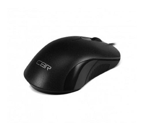 CBR CM 105 Black, Мышь проводная, оптическая, USB, 1200 dpi, 3 кнопки и колесо прокрутки, длина кабеля 1,8 м, цвет чёрный