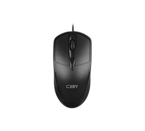 CBR CM 120 Black, Мышь проводная, оптическая, USB, 1000 dpi, 3 кнопки и колесо прокрутки, длина кабеля 1,8 м, цвет чёрный