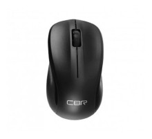 CBR CM 410 Black, Мышь беспроводная, оптическая, 2,4 ГГц, 1000 dpi, 3 кнопки и колесо прокрутки, выключатель питания, цвет чёрный