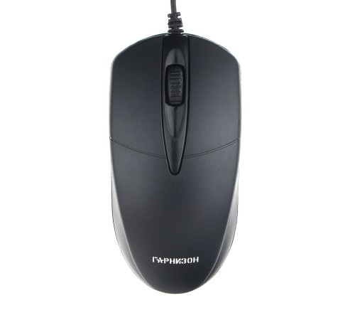 Гарнизон Мышь GM-220, USB, чип- Х, черный,1000 DPI, 2кн.+колесо-кнопка