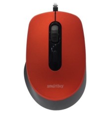 Мышь проводная беззвучная Smartbuy ONE 265-R красная / 40 [SBM-265-R]