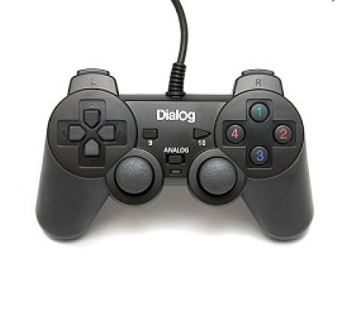 Dialog Action GP-A11, черный {Геймпад, вибрация, 12 кнопок, USB}