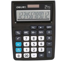 Калькулятор настольный Deli E1122/GREY серый 12-разр. [1003488]