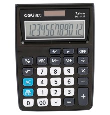 Калькулятор настольный Deli E1122/GREY серый 12-разр. [1003488]