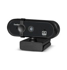 Exegate EX287383RUS Веб-камера ExeGateStream HD 4000 4K UHD T-Tripod (матрица 1/3" 8 Мп, 3840x2160, 32fps, 4-линзовый объектив (стекло), автофокус, шторка, USB, микрофон с шумоподавлением, поворотное