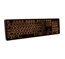 Dialog Katana Клавиатура KK-ML17U BLACK  - Multimedia, с янтарной подсветкой клавиш, USB, черная