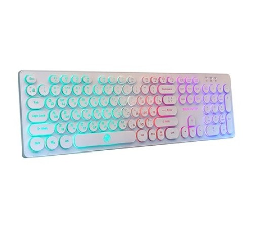 Dialog Gan-Kata Клавиатура KGK-16U WHITE - игровая с RGB-подсветкой, USB, белая