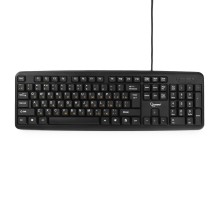 Клавиатура Gembird KB-8320U-Ru_Lat-BL, {черный, USB, кнопка переключения RU/LAT,104 клавиши}