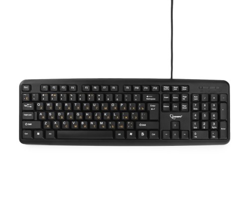 Клавиатура Gembird KB-8320U-Ru_Lat-BL, {черный, USB, кнопка переключения RU/LAT,104 клавиши} Клавиатура Gembird KB-8320U-Ru_Lat-BL, {черный, USB, кнопка переключения RU/LAT,104 клавиши}