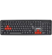 Exegate EX264080RUS Клавиатура Exegate LY-403, <USB, черная, 105кл, Enter большой, 8 красных клавиш> Color box