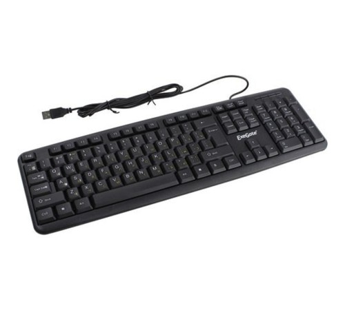 Exegate EX279938RUS Клавиатура Exegate LY-331L2, <USB, шнур 2,2м, черная, 104кл, Enter большой>, Color box Exegate EX279938RUS Клавиатура Exegate LY-331L2, <USB, шнур 2,2м, черная, 104кл, Enter большой>, Color box