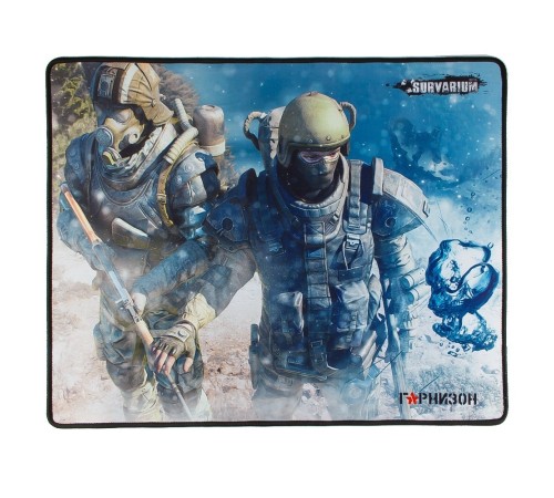 Коврик для мыши Гарнизон GMP-200, игровой, дизайн- игра Survarium, ткань/резина, размеры 437 x 350 x