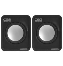 CBR CMS 90 Black, Акустическая система 2.0, питание USB, 2х3 Вт (6 Вт RMS), материал корпуса пластик, 3.5 мм линейный стереовход, регул. громк., длина кабеля 1 м, цвет чёрный