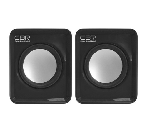 CBR CMS 90 Black, Акустическая система 2.0, питание USB, 2х3 Вт (6 Вт RMS), материал корпуса пластик, 3.5 мм линейный стереовход, регул. громк., длина кабеля 1 м, цвет чёрный