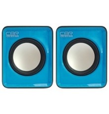 CBR CMS 90 Blue, Акустическая система 2.0, питание USB, 2х3 Вт (6 Вт RMS), материал корпуса пластик, 3.5 мм линейный стереовход, регул. громк., длина кабеля 1 м, цвет голубой
