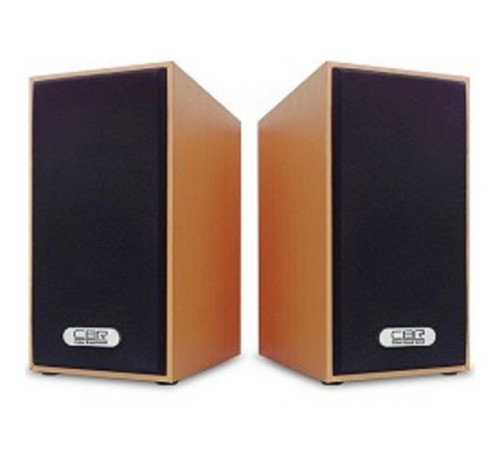 CBR CMS 635 Brown, Акустическая система 2.0, питание USB, 2х3 Вт (6 Вт RMS), материал корпуса MDF, 3.5 мм линейный стереовход, регул. громк., длина кабеля 1 м, цвет светло-коричневый