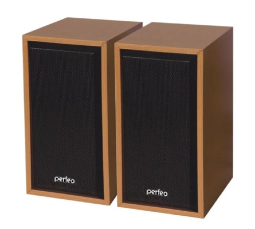Perfeo колонки "Cabinet" 2.0, мощность 2х3 Вт (RMS), бук дерево, USB (PF-84-WD)