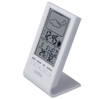 Perfeo Часы-метеостанция "Angle", белый, (PF-S2092) время, температура, влажность, дата