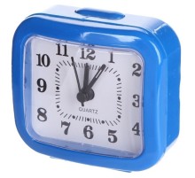 Perfeo Quartz часы-будильник "PF-TC-004", прямоугольные 8*7,5 см, синие