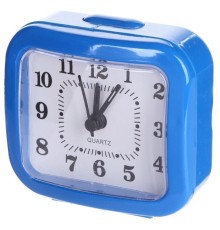 Perfeo Quartz часы-будильник "PF-TC-004", прямоугольные 8*7,5 см, синие