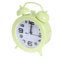 Perfeo Quartz часы-будильник "PF-TC-015", круглые диам. 9,5 см, зелёные