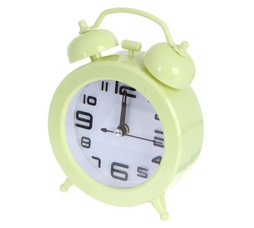 Perfeo Quartz часы-будильник "PF-TC-015", круглые диам. 9,5 см, зелёные