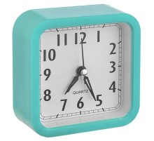 Perfeo Quartz часы-будильник "PF-TC-019", квадратные 10*10 см, зелёные