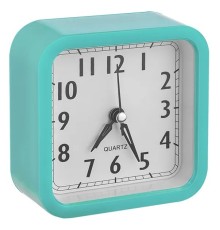 Perfeo Quartz часы-будильник "PF-TC-019", квадратные 10*10 см, зелёные