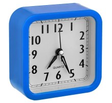 Perfeo Quartz часы-будильник "PF-TC-019", квадратные 10*10 см, синие