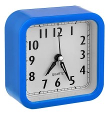 Perfeo Quartz часы-будильник "PF-TC-019", квадратные 10*10 см, синие