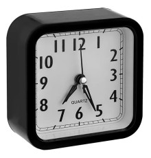 Perfeo Quartz часы-будильник "PF-TC-019", квадратные 10*10 см, чёрные