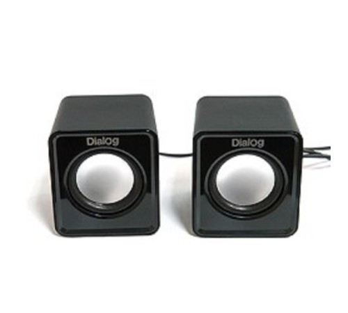 Dialog Colibri AC-02UP BLACK {акустические колонки 2.0, 5W RMS, питание от USB}