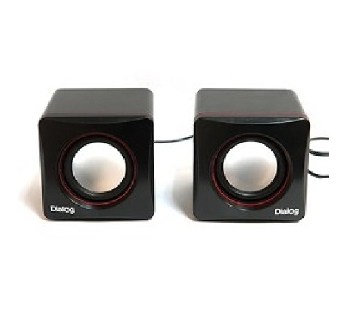 Dialog Colibri AC-04UP BLACK-RED {акустические  колонки 2.0, 6W RMS, питание от USB}