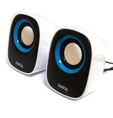 Dialog Colibri AC-06UP BLACK-WHITE {акустические колонки 2.0, 6W RMS, питание от USB}