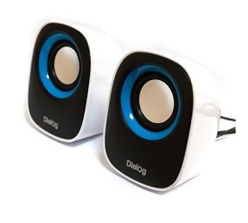 Dialog Colibri AC-06UP BLACK-WHITE {акустические колонки 2.0, 6W RMS, питание от USB}