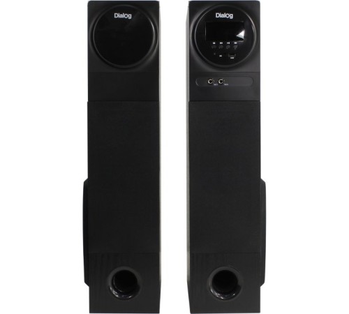 Dialog Progressive AP-2300 BLACK - акустические колонки 2.0, 2*40W RMS,  Bluetooth, FM+USB+SD reader
