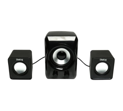 Dialog Colibri AC-202UP BLACK - колонки 2.1, 11W RMS, черные, питание от USB