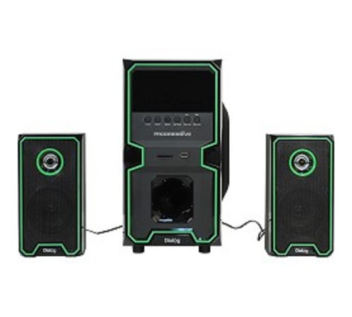 Dialog Progressive AP-222B BLACK - акустические колонки 2.1, 30W+2*10W RMS, Bluetooth, USB+SD reader