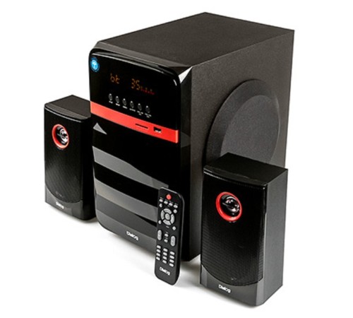 Dialog Progressive AP-240B BLACK - акустические колонки 2.1, 50W+2*10W RMS, Bluetooth, USB+SD reader