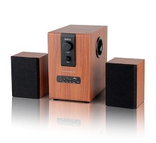 Dialog Progressive AP-150 BROWN - колонки 2.1, 10W+2*5W RMS, USB+SD reader
