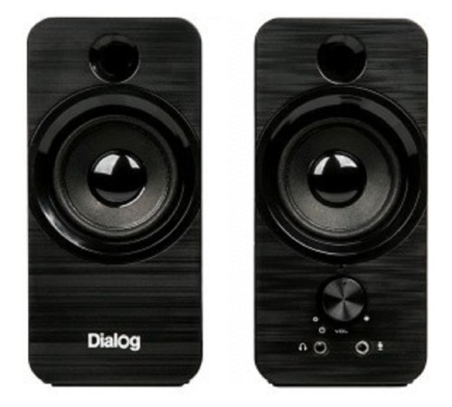 Dialog Stride AST-17UP - акустические колонки 2.0, 10W RMS, PhoneOut, Mic In, черные, питание от USB