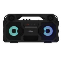 RITMIX SP-690B black {Jack 6.3 мм c функцией ЭХО, дисплей: LED, эквалайзер, RGB-подсветка, до 8 часов, 2000 мАч, 7.4 В, microUSB DC 5В 2A, 46 ? 24.3 ? 17.5 см, пластик, черный}