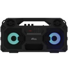 RITMIX SP-690B black {Jack 6.3 мм c функцией ЭХО, дисплей: LED, эквалайзер, RGB-подсветка, до 8 часов, 2000 мАч, 7.4 В, microUSB DC 5В 2A, 46 ? 24.3 ? 17.5 см, пластик, черный}