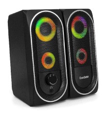 ExeGate Accord 220 (питание USB, 2х3Вт (6Вт RMS), 60-20000Гц, цвет черный, RGB подсветка, Color Box)