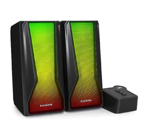 ExeGate Accord 230 (питание USB,Bluetooth, 2х3Вт (6Вт RMS), 60-20000Гц, цвет черный, RGB подсветка, Color Box)