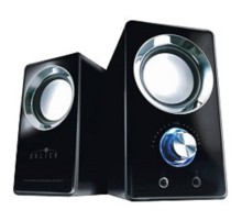 Колонки Oklick OK-116 2.0 черный 6Вт портативные